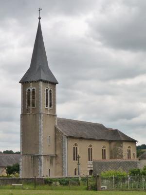 教会, 法国, vielle adour, 坡屋顶