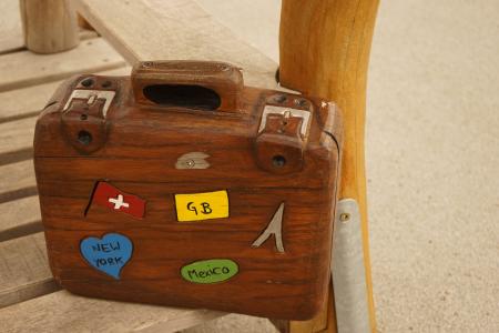 行李, 木箱, 多彩, 棕色