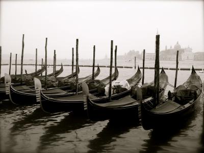吊船, 威尼斯, 意大利, 水, 运河, 建筑, 反思