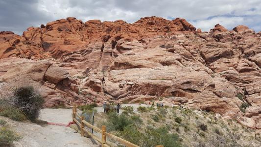 红色的岩石, 拉斯维加斯, 峡谷, 内华达州, 沙漠, 自然, 山
