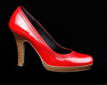 红色, 棕色, 专利, 皮革, 脚跟, 鞋子, 股票