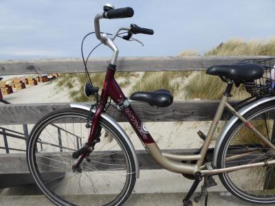 自行车, 沙滩椅, 波罗地海, 海, 假日, rügen, 夏季