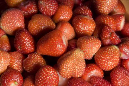 草莓, 红色, 市场, 美味, 水果, 甜, 夏季