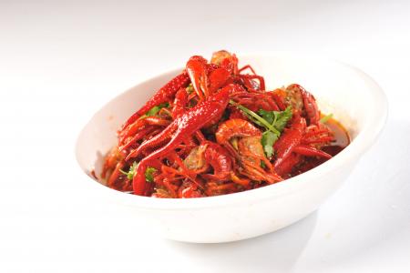 辣螯虾, 特价, 辛辣的味道, 香菜, 红色, 湖南, 美味