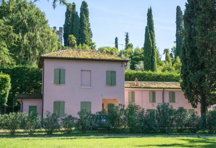 别墅, 意大利语, 粉色, 西尔米奥内, 加尔达湖, 自然, 意大利