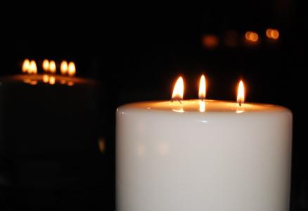 蜡烛, 光, 心情, 火焰, 来临, 烛光, 反思