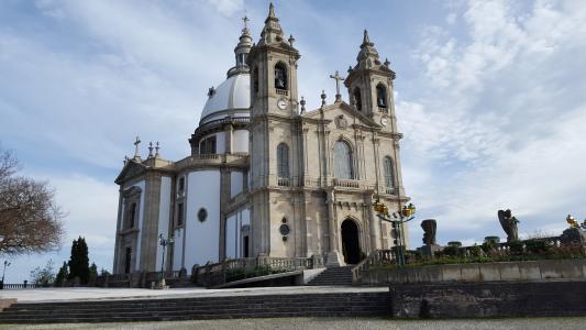 sameiro, 布拉加, 圣所, 教会, 建筑, 大教堂, 著名的地方