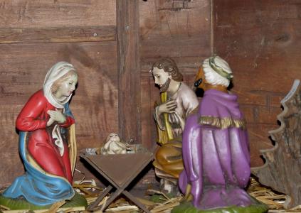 圣诞婴儿床图, 圣诞节, 婴儿床, 来临, 诞生场面, 玛丽亚, 耶稣