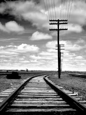 铁路, 轨道, 跟踪, 铁路, 铁路轨道, 道床, 铁路钢轨