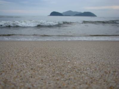 mar, 沙子, 海滩, 地平线