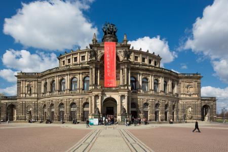 semper 歌剧院, 德累斯顿, 从历史上看, 建设, 歌剧院, 旧城, 歌剧
