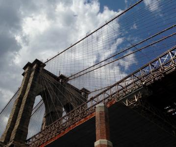 布鲁克林大桥, 纽约城, 桥梁, 布鲁克林, 建筑, 城市, 具有里程碑意义