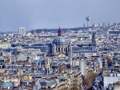 巴黎, 城市景观, 天际线, 建筑, 教会, 摩天大楼, 建筑