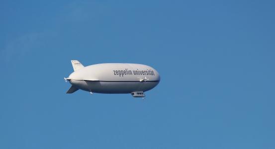 齐柏林飞艇, 飞艇, 飞机, 热风船, 天空, 气球