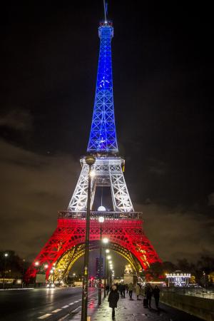 巴黎, 法国, 国旗, 埃菲尔铁塔, 欧洲, 法语, 旅游