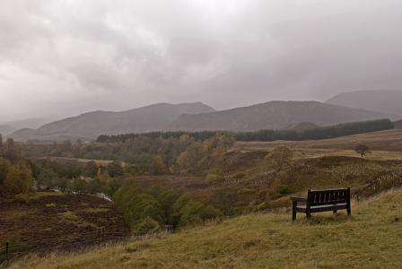 苏格兰, 风光, 板凳, 景观