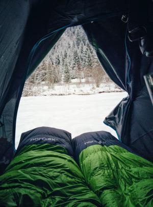 两个, 黑色, 绿色, 德, 睡觉, 袋, 帐篷