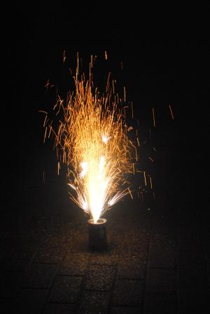 烟花, 新的一年, 一方, 火-自然现象, 火花, 晚上, 火焰