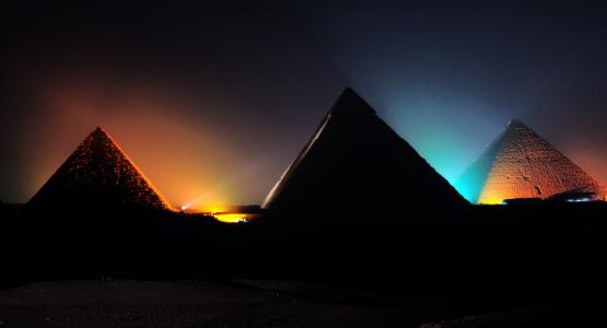 金字塔, 灯光秀, 吉萨展示, 夜秀, 吉萨金字塔