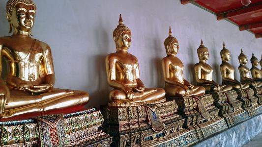 泰国, 佛教, 亚洲, 雕像, 佛, 曼谷, 寺