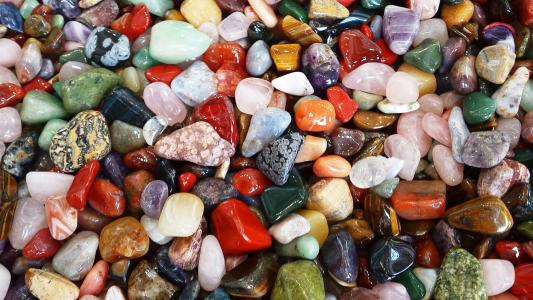 石头, 多彩, 德科, 颜色, 宝石, 大组对象, 全帧
