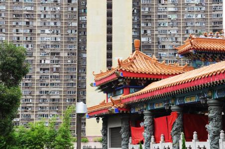 香港, 城市, 大城市, 结构, 建筑, 现代, 立面
