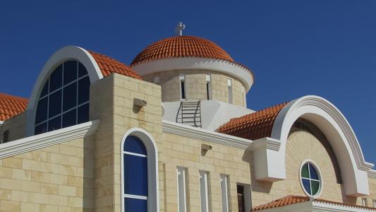 塞浦路斯, xylofagou, 教会, 圆顶