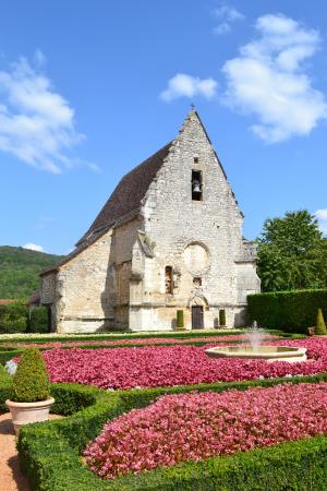 教会, 石头教会, milandes 城堡, 文艺复兴时期, 多尔多涅河, 法国, 住宿