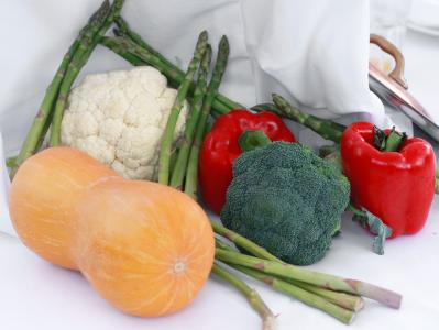 蔬菜, 红色, 绿色, 橙色, 白色, 辣椒粉, 有机