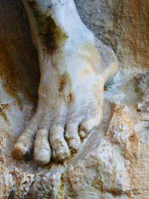 脚, 脚趾雕像, 大理石, 石头, 雕塑, 赤脚