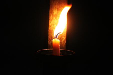 蜡烛, api, 光, 火炬, 灯, 黑暗