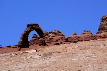 精致的拱, 拱门国家公园, 犹他州, 美国, 红色, 岩石, 侵蚀