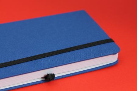 笔记本, 蓝色, 红色, 日记, 角落, 写下, 书