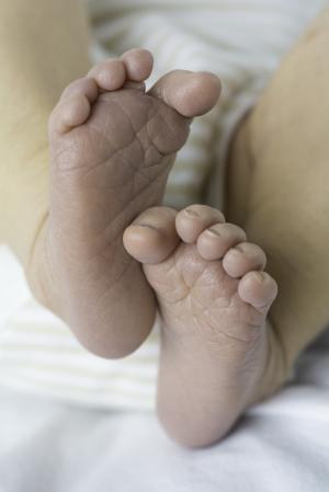 宝贝, 双脚, 新生儿, 小, 婴儿, 儿童, 小