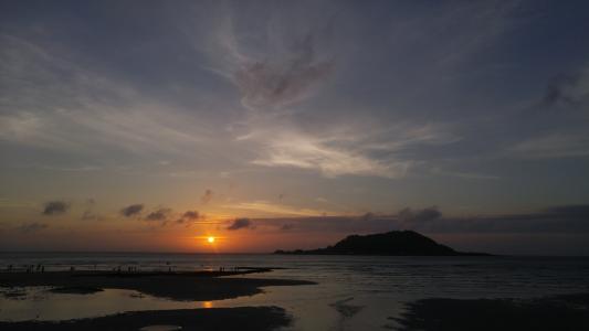 日落, 海, 济洲岛