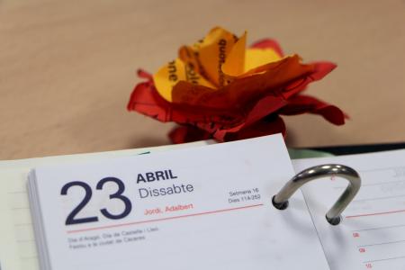 纸花, 日历, 白天, 办公室, 纸张, 花, 花香