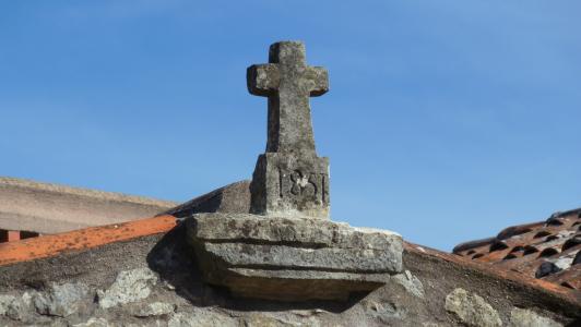 十字架, 屋顶, 石雕, 石头, 建设, 基督教, 历史