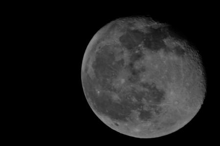 月亮, 月亮, 洁白的月亮, 月球陨石坑, 明亮的月亮, 半个月亮, 详细