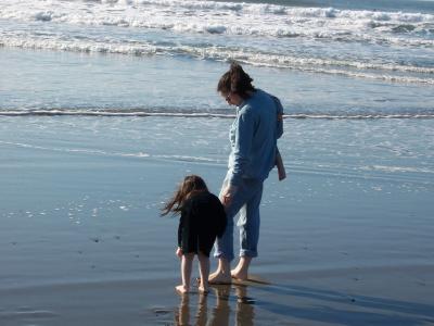 海滩, 海滩妇女和孩子, 母亲, 沙滩上的家庭, 海滩乐趣, 海, 儿童
