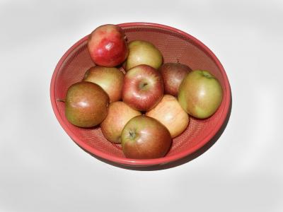 水果盘, 苹果, 水果, 食品, 吃, 红色, 健康