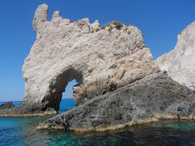 扎金索斯, 希腊, 蓝色洞穴, 的岩石