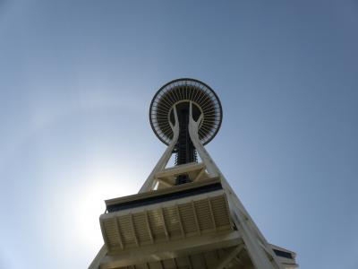 太空针塔, 西雅图, 华盛顿, 建筑, 著名的地方, 天空