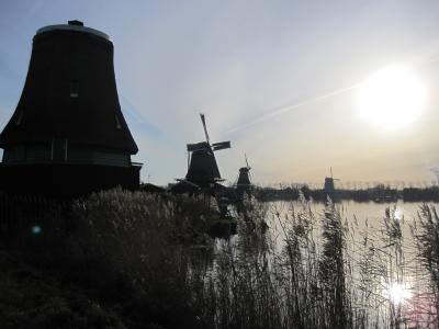 米尔斯, zaanse schans, 荷兰, 荷兰, 蓝蓝的天空, 荷兰风景, 水