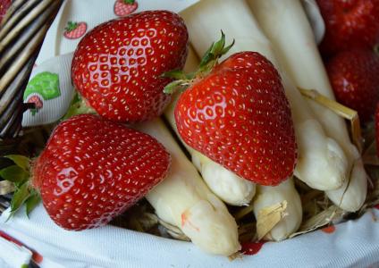 草莓, spargen, 吃, 健康