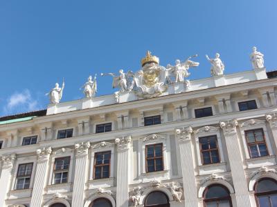 霍夫堡皇宫, 维也纳, 奥地利, 雕塑, 屋顶, 建设, 建筑