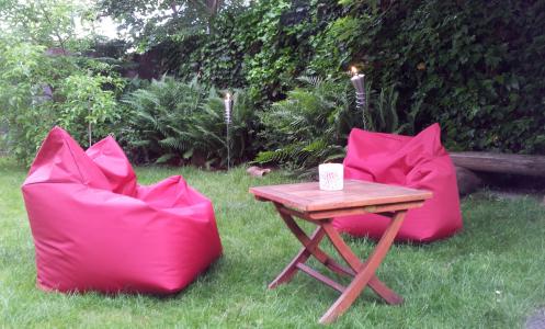红色扶手椅, 花园, 假日花园, 火炬