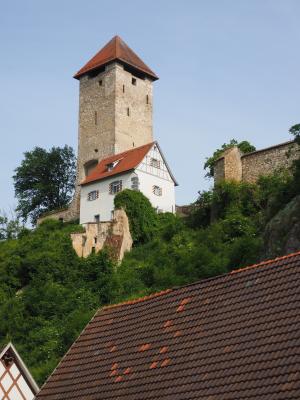 rechtenstein 遗址, 城堡石头, 废墟, 高度伯格, 城堡, rechtenstein, 塔