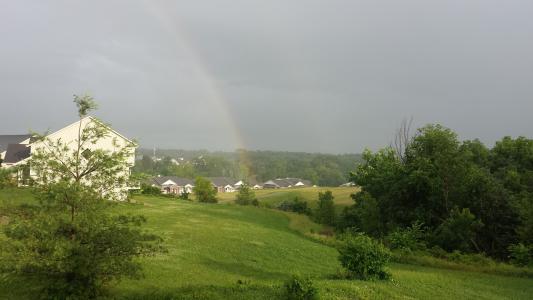 彩虹, 雨后, 雨