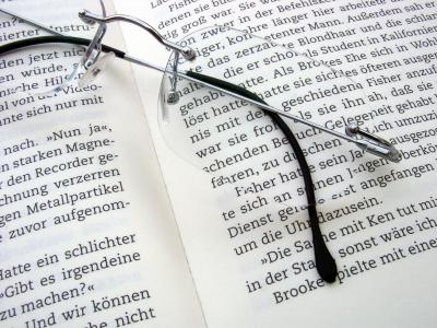 阅读, 书, 文学, 页面, 书页, 眼镜, 老花镜