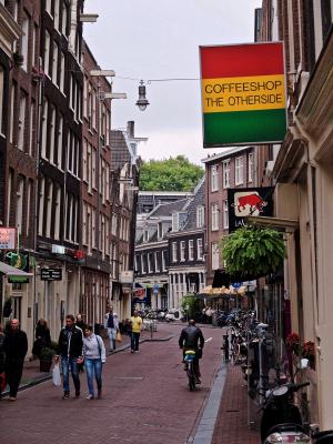 咖啡, 咖啡厅, 咖啡厅, 阿姆斯特丹, 荷兰, 荷兰, 街道